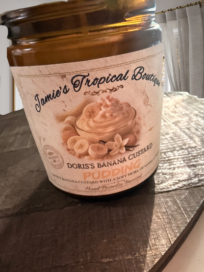 Doris’s Banana Custard pudding 8oz candle