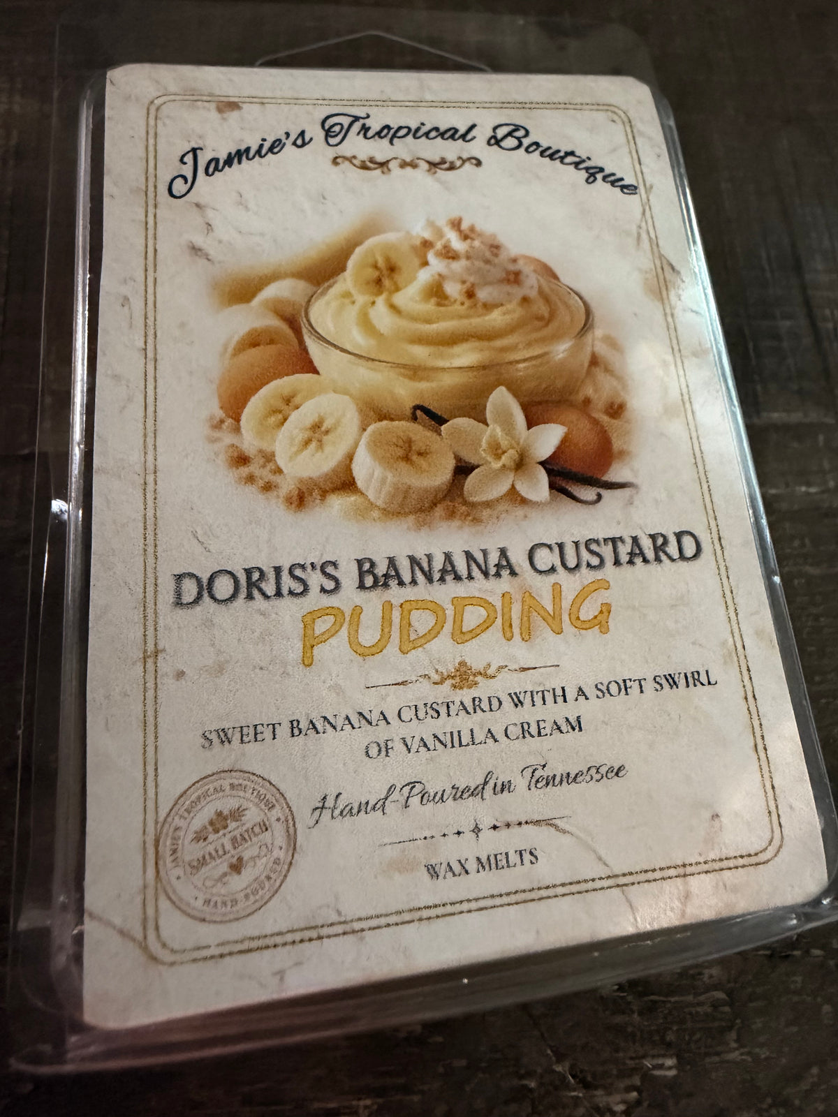 Banana Custard Pudding wax melts