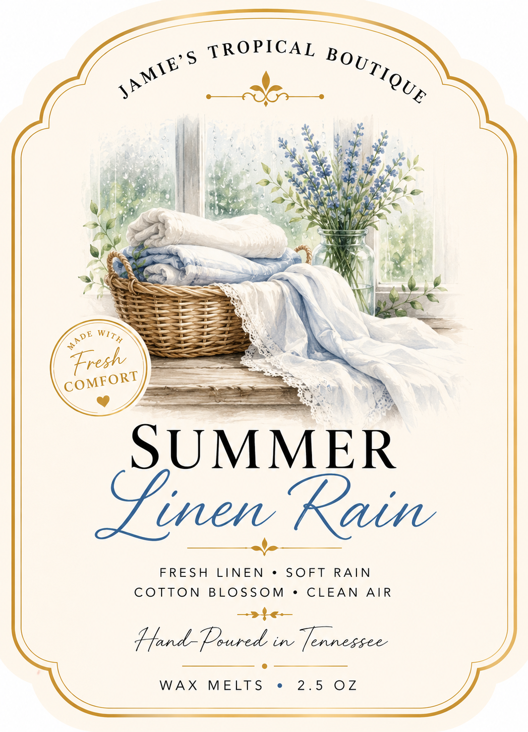 Summer Linen Rain — Wax Melts