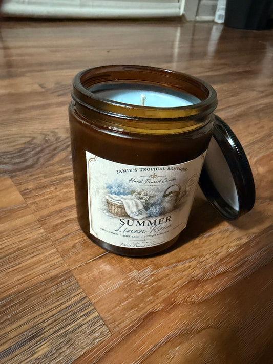 Summer Linen Rain candle photo