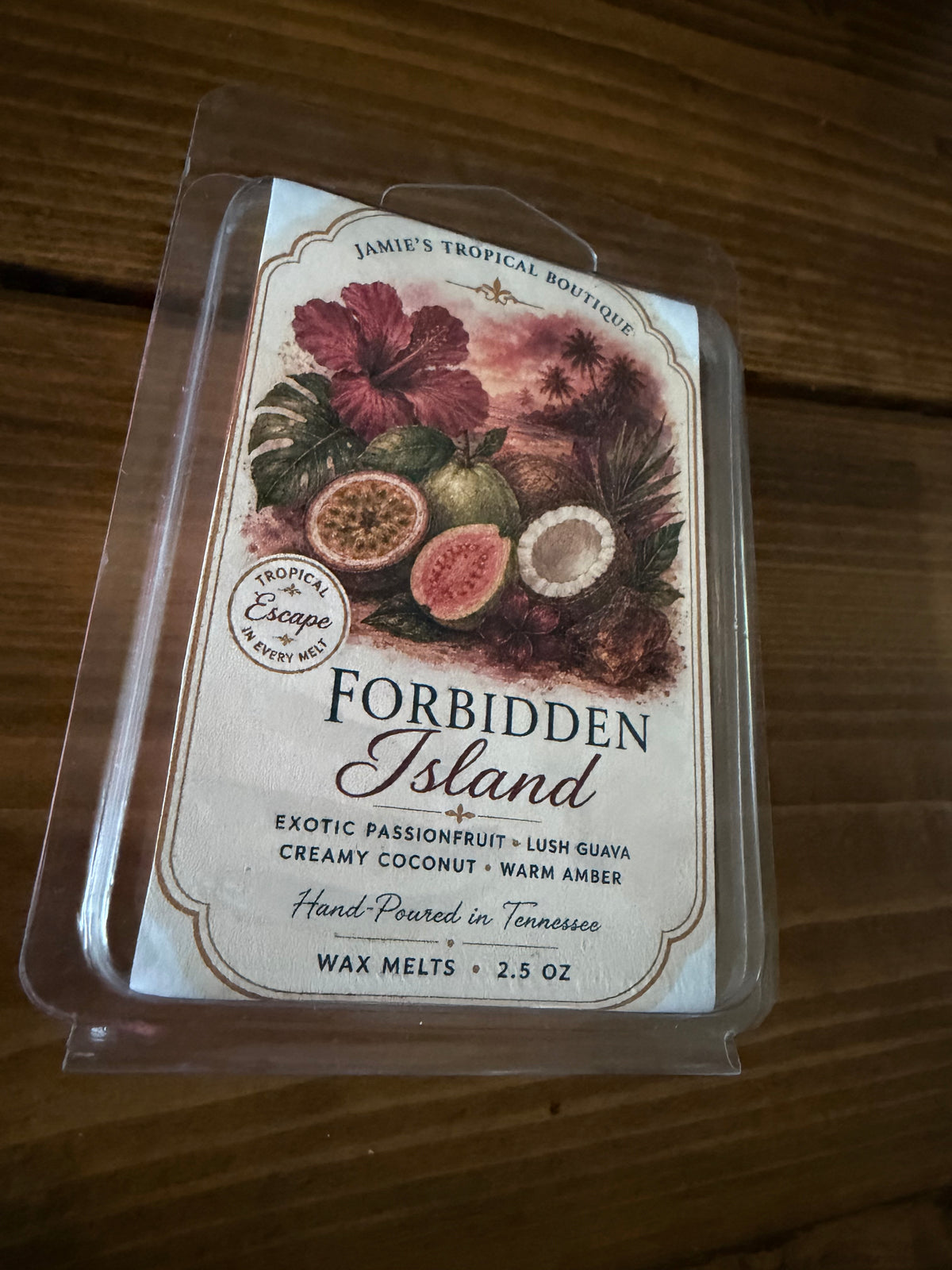 Forbidden Island scent artwork or product display