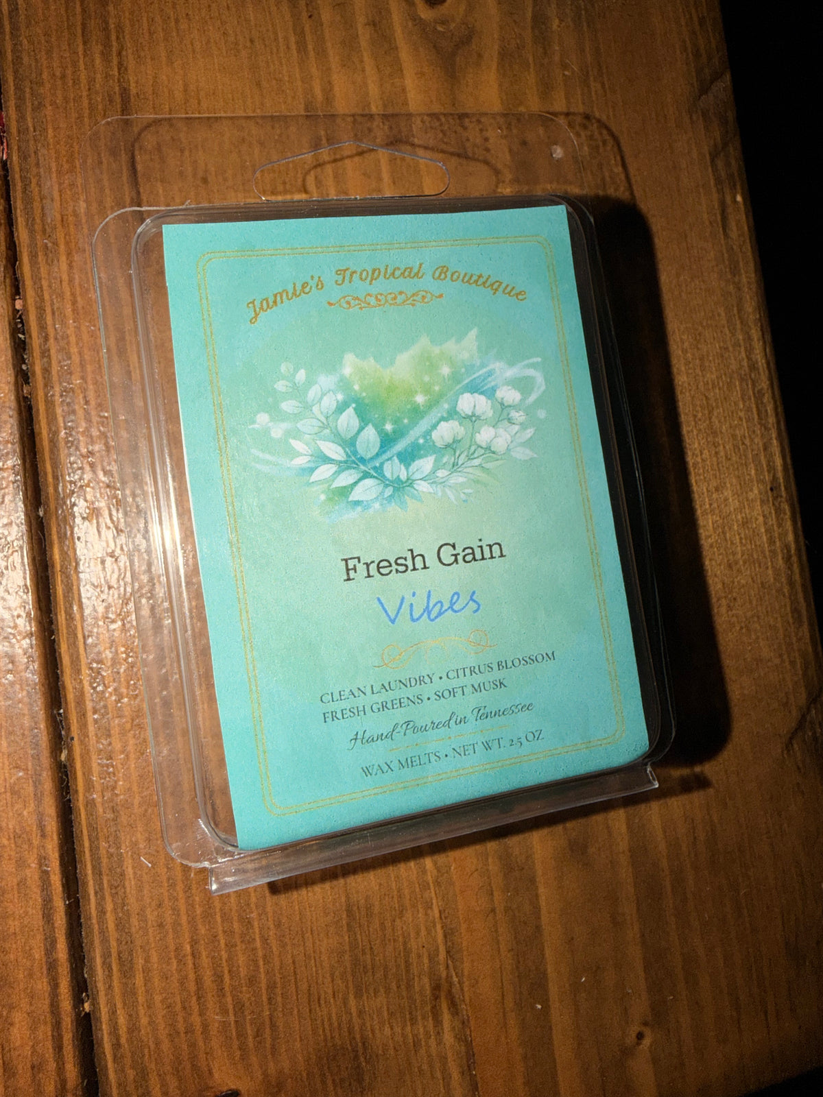 Fresh Gainy Vibes scent artwork or product display