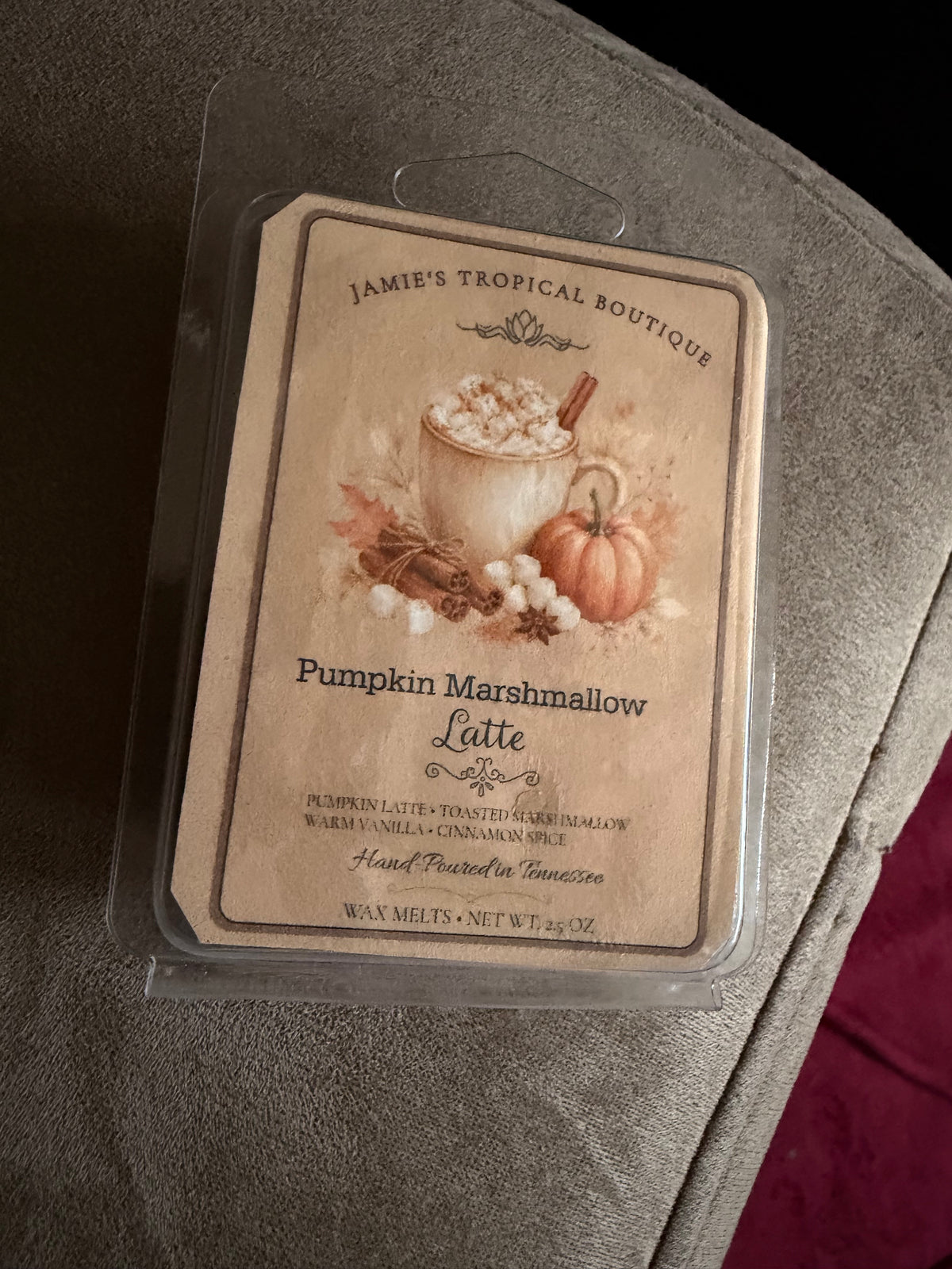 Pumpkin Marshmallow Latte scent artwork or product display