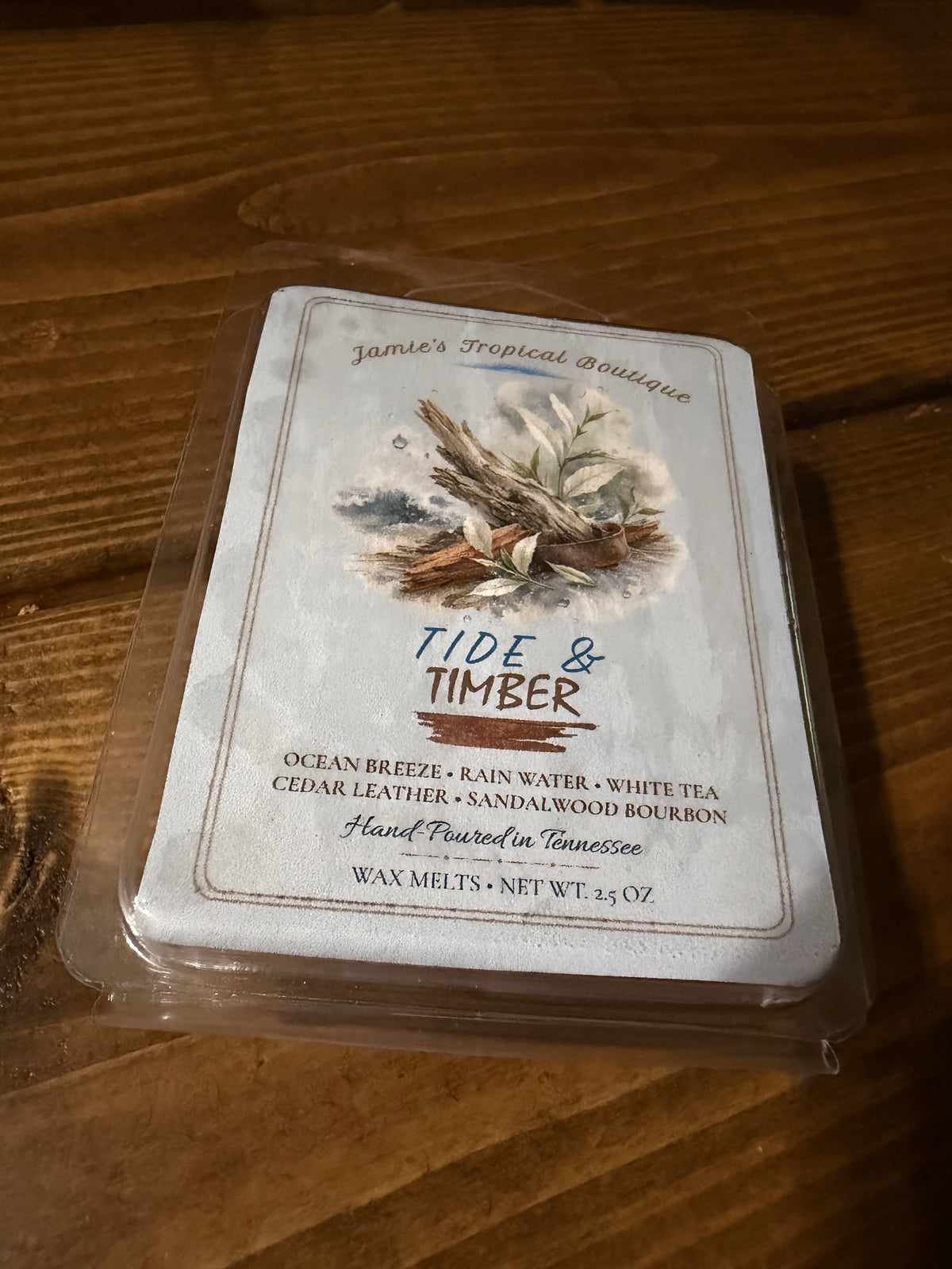 Tide & Timber scent artwork or product display