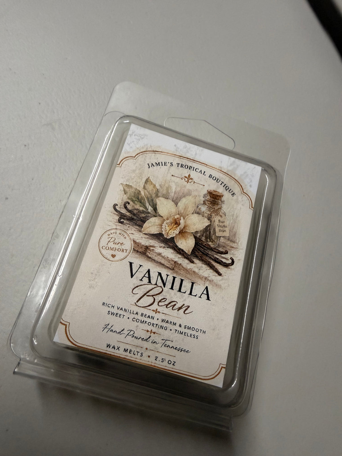 Vanilla Bean scent artwork or product display